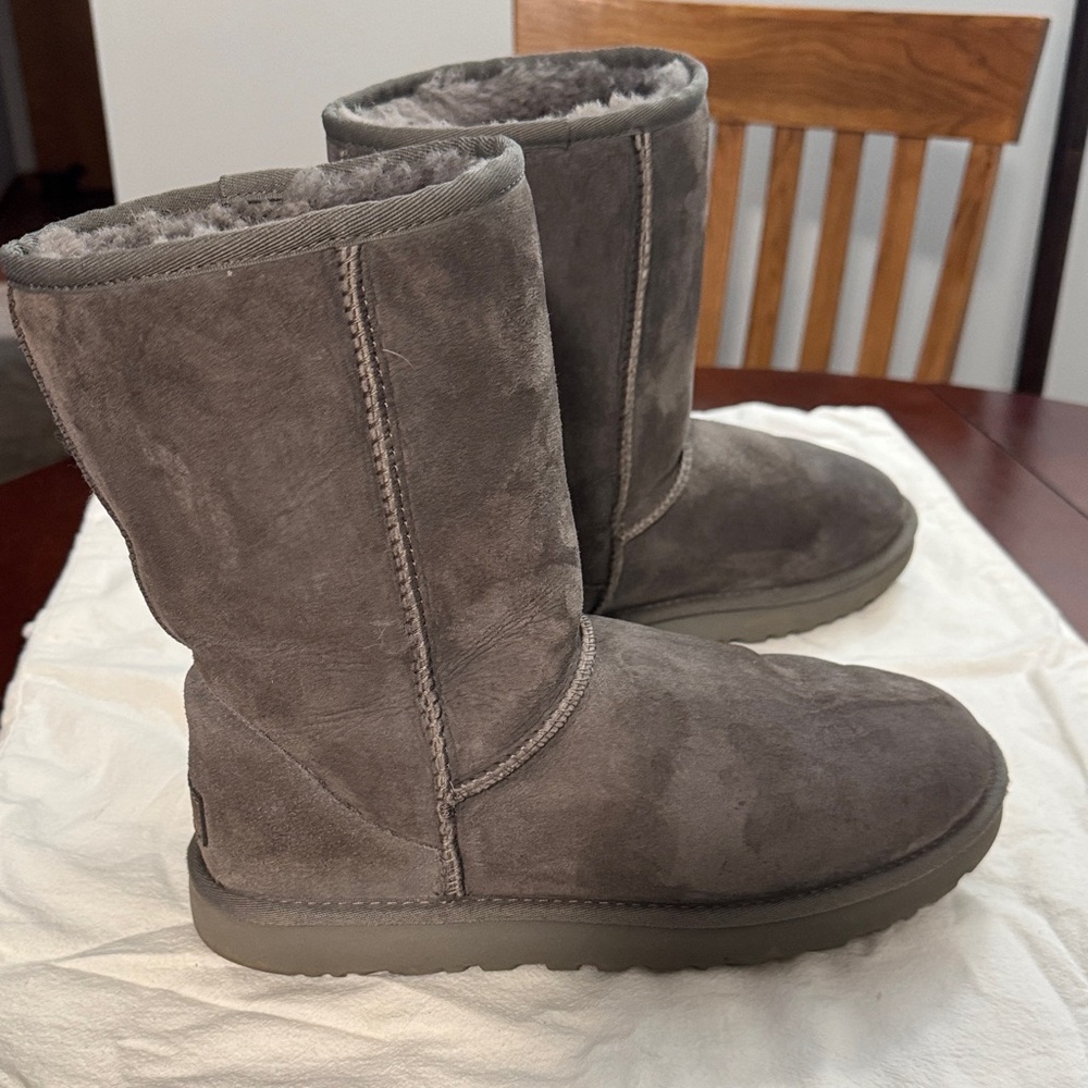 UGG Gray Suede Boots - Picture 4 of 9